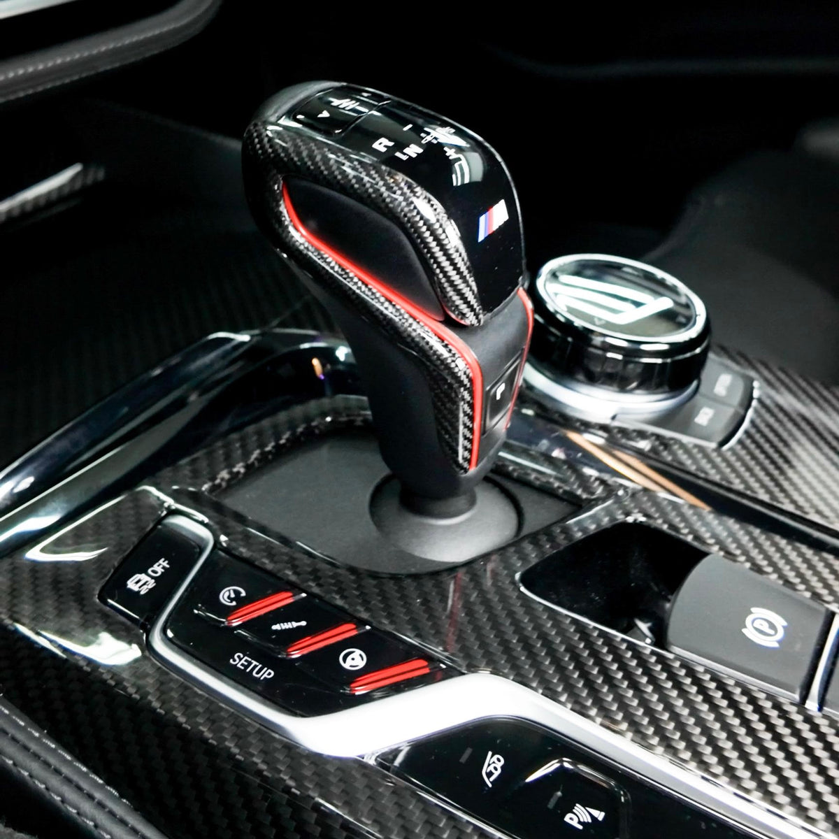Carbon Fiber Gear Shift fits for BMW M5 F90 X3M X4M F97 F98