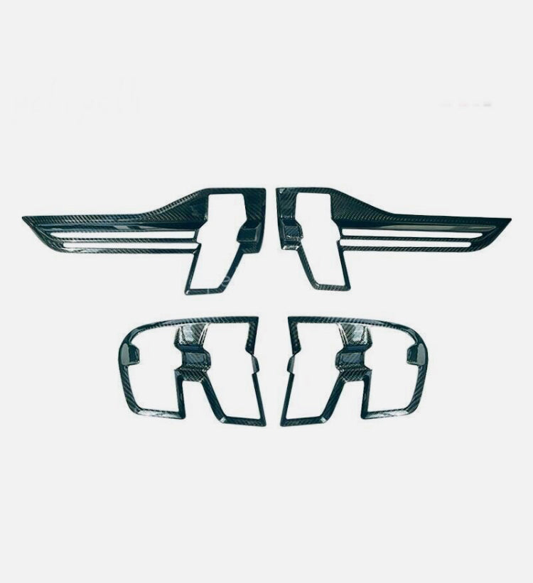 Carbon Fiber Rear Tail Light Lamp Cover passend für Pure Electric Mustang 2022