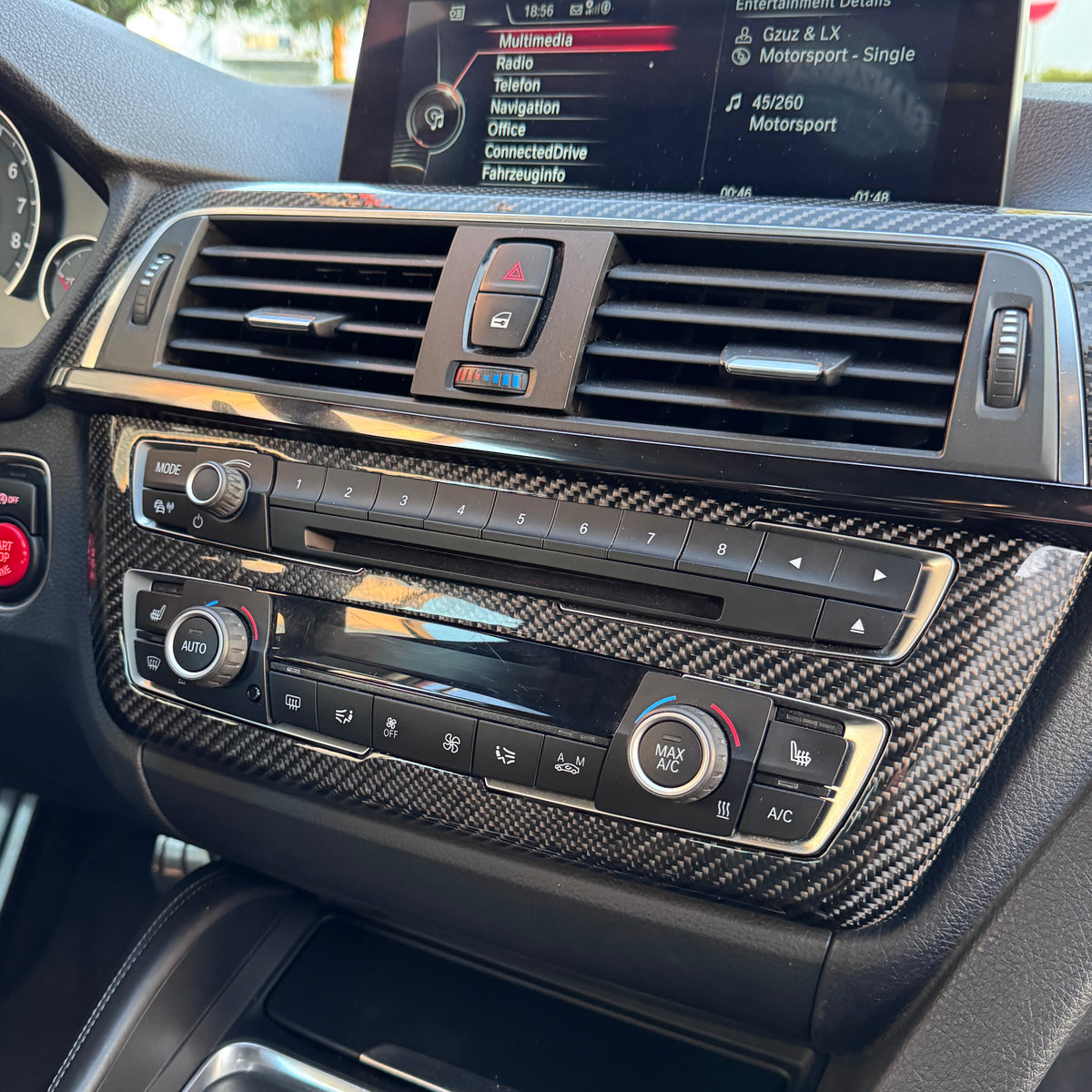 Carbon Fiber Radio Panel passend für F Series F80 F82