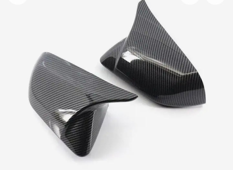 Carbon Fiber Side Wing Rearview Mirror Covers passend für Ford Mustang 2015-2020