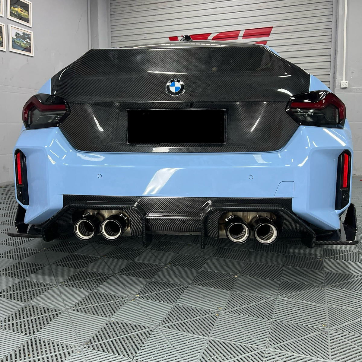 Carbon fiber diffuser V4 for BMW G87