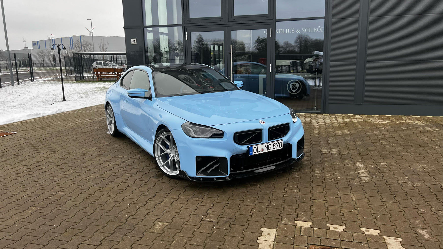 Carbon front spoiler V6 for BMW M2 G87