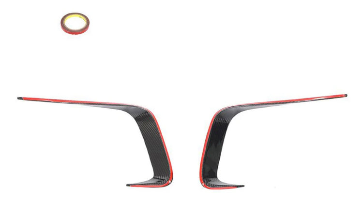 Carbon Fiber Car Rear Bumper Splitters Vent Fins passend für BMW 3 Series G20 G28 330i M-Sport 2020-2021