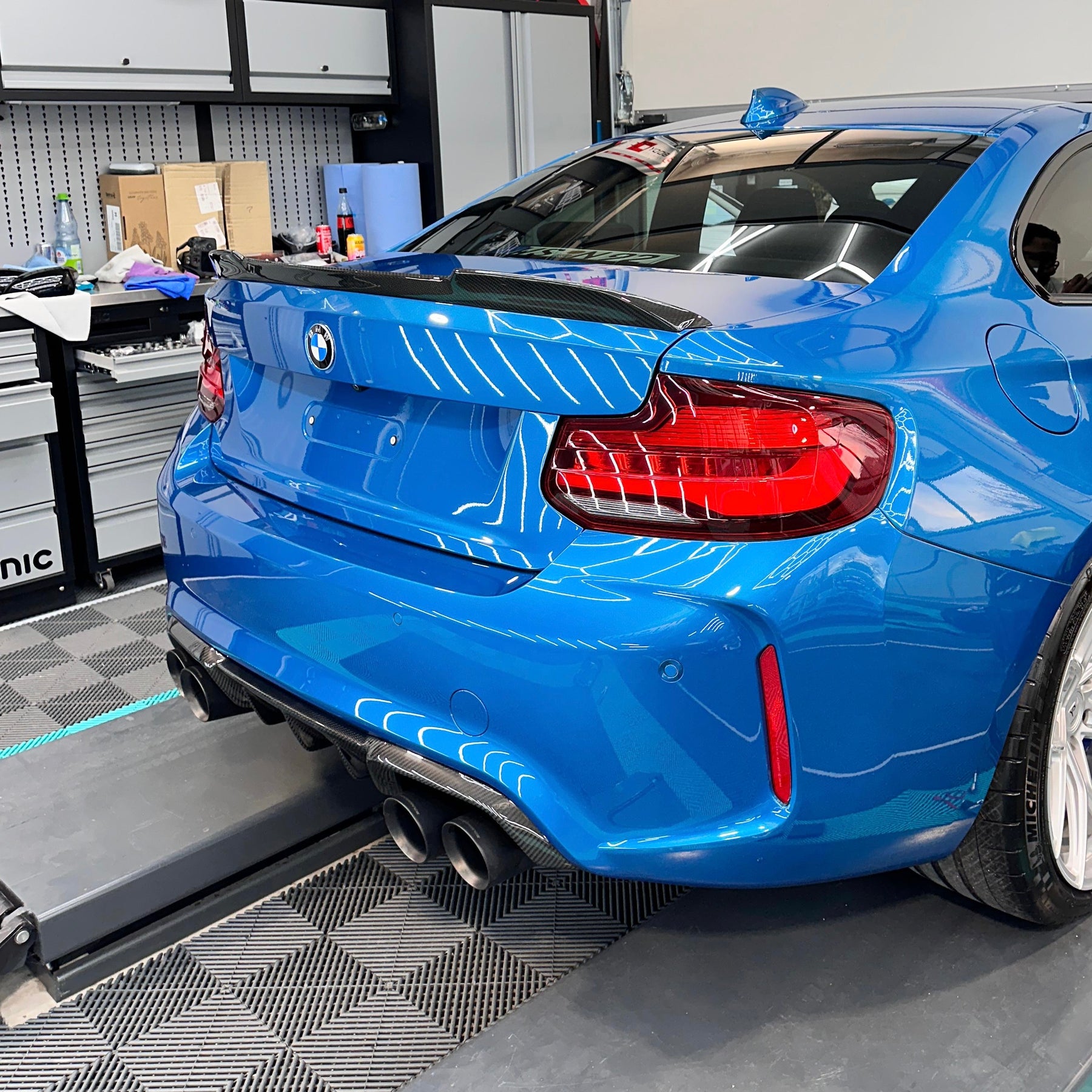 Carbon Fiber Rear Spoiler passend für BMW 2 Series F22 F23 F87