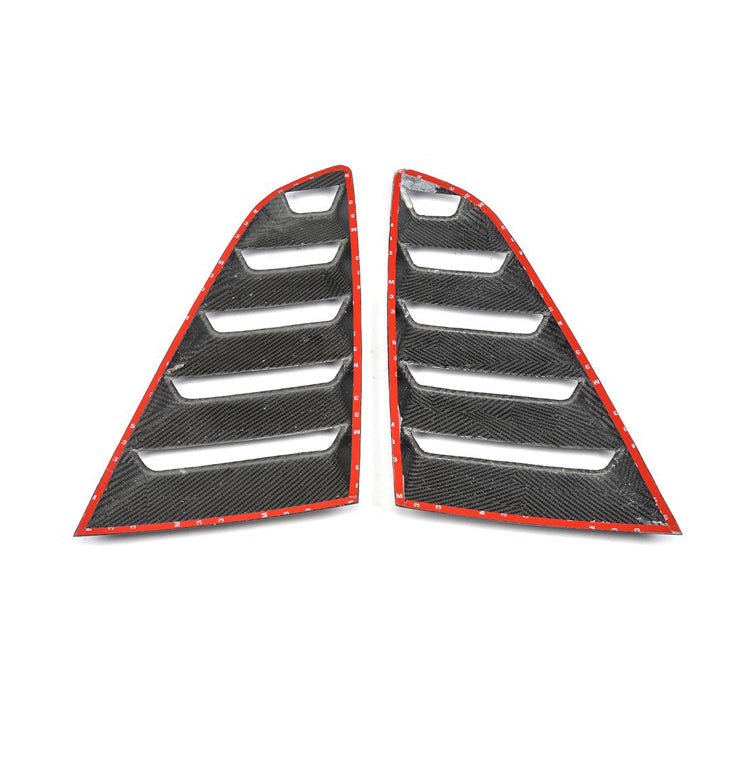 Carbon Fiber Rear Window Vents passend für Ford Mustang GT Coupe 2-Door 2015-2017