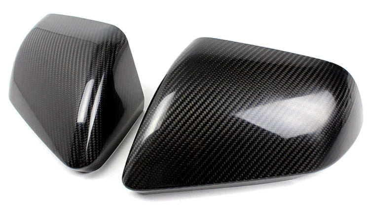 Carbon Fiber Rearview Mirror Case Cover passend für Ford Mustang without lane assistant 2015-2020