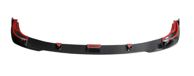 Carbon Fiber Front Bumper Lip Spoiler passend für BMW 3 Series G20 LCI M340i 330i M-Sport 2023-2024