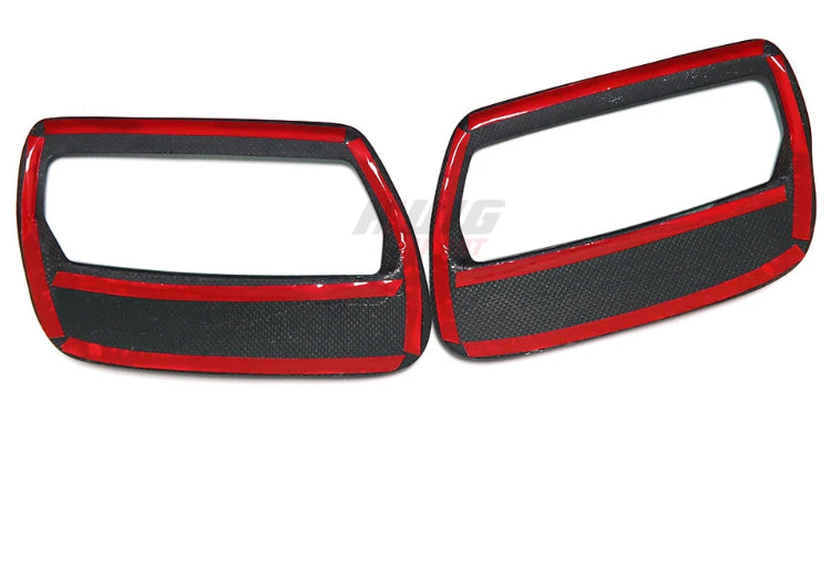 Carbon Fiber Car Front Hood Air Intake Vent Guards Cover passend für Ford Mustang 2018-2020