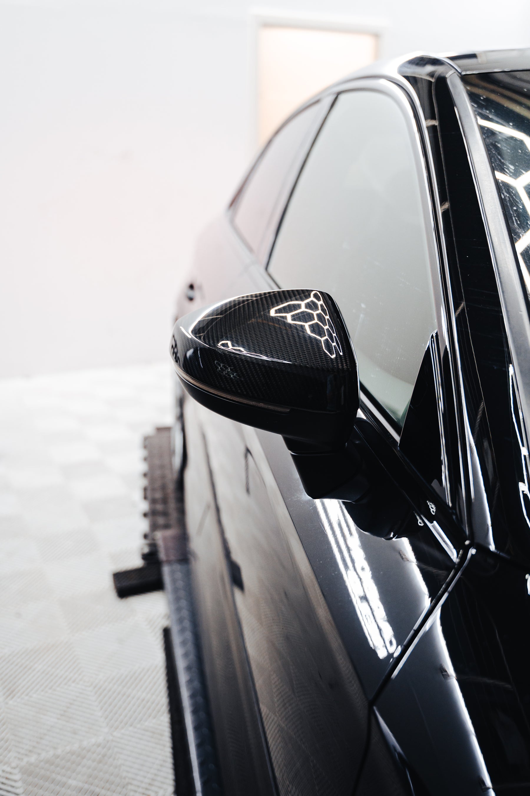 Carbon Fiber Car Side Mirror Covers passend für Audi A3 S3 RS3 8V