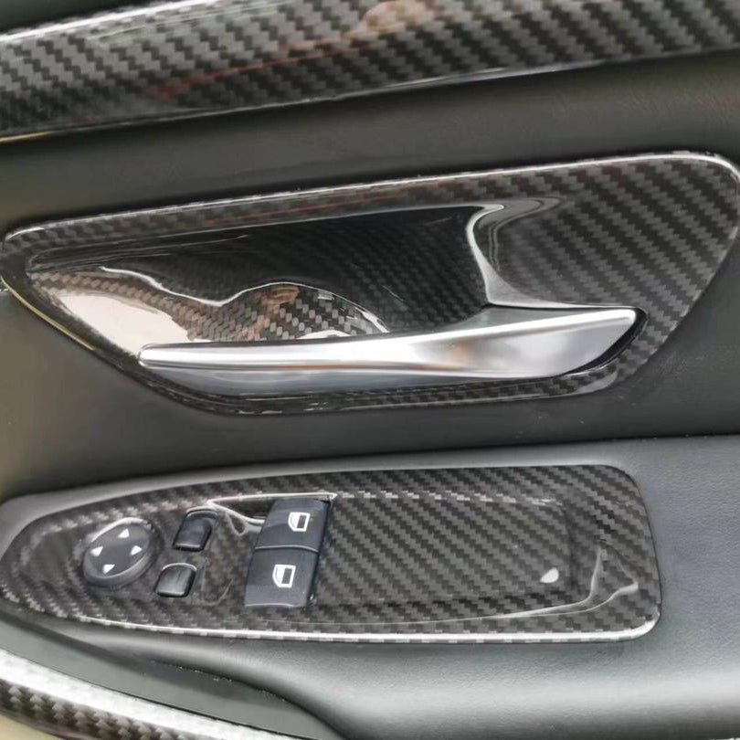 Carbon Fiber Door Opener Trim passend für BMW F80 F82 F30 F31 F32 F33 F34 F20 F22