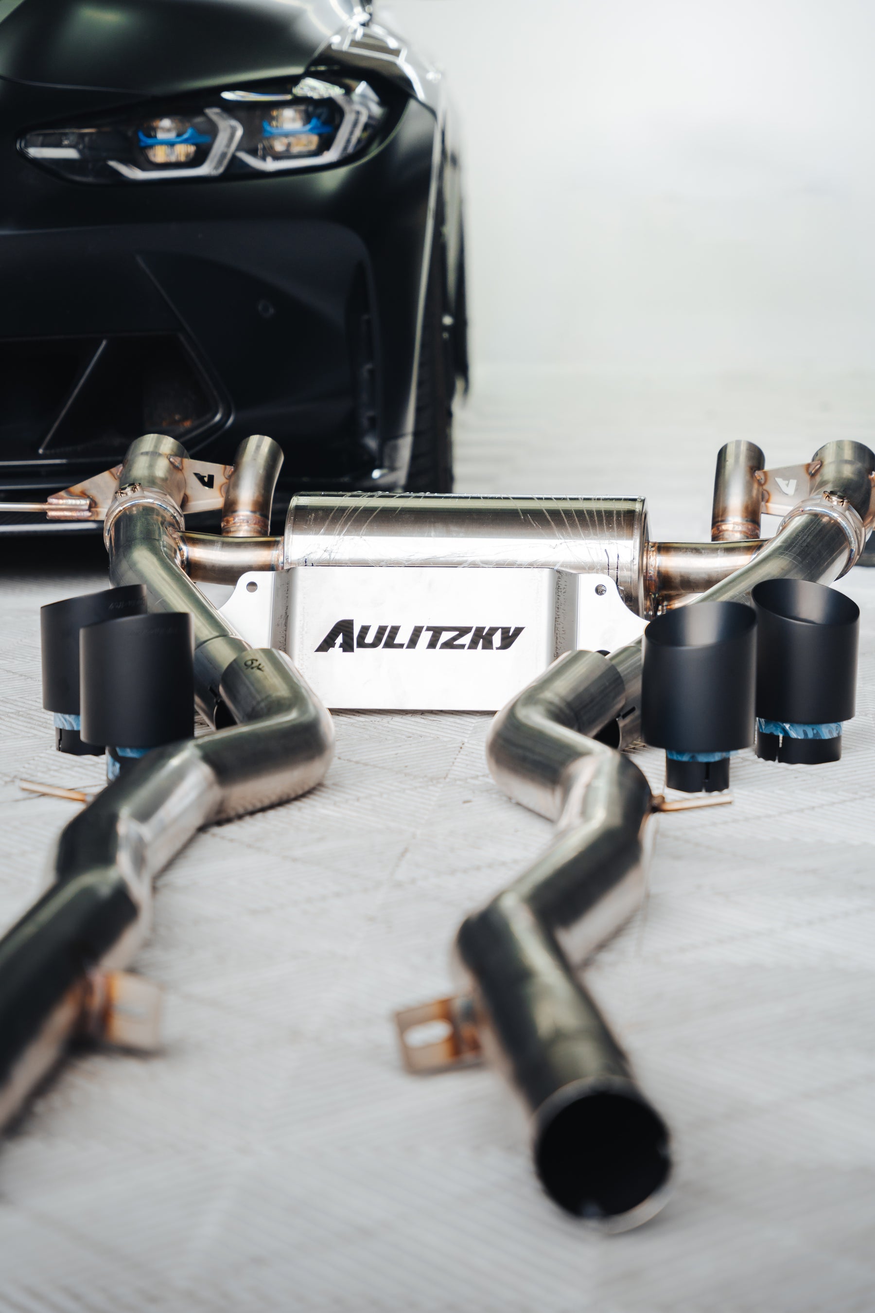 Aulitzky exhaust | ECE Abgasanlage ab OPF mit Klappensteuerung passend für BMW M3/M4 inkl. Competition (G80/G81/G82/G83)