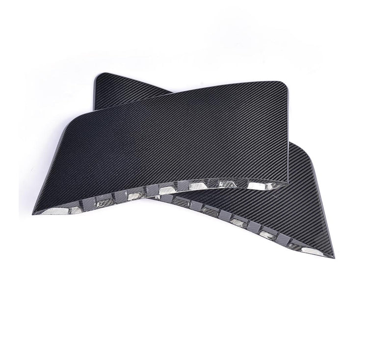Carbon Fiber Rear Quarter Panel Fender Scoop passend für Ford Mustang GT Coupe 2-Door 2015-2017