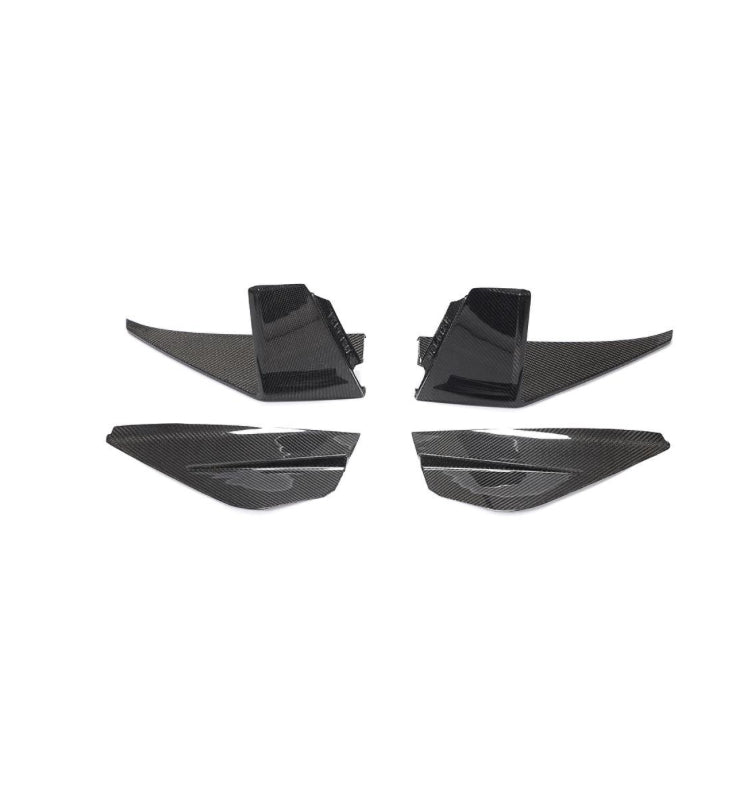 Carbon Fiber Fog Lamp Air Intake Duct Vent Cover passend für Ford Mustang GT Coupe 2-Door 2018-2019