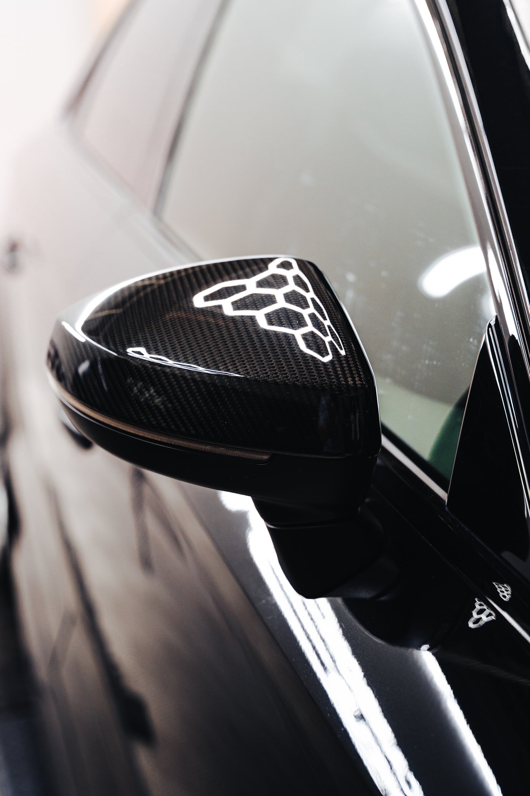 Carbon Fiber Car Side Mirror Covers passend für Audi A3 S3 RS3 8V