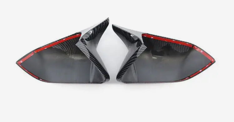 Carbon Fiber Side Wing Rearview Mirror Covers passend für Ford Mustang 2015-2020