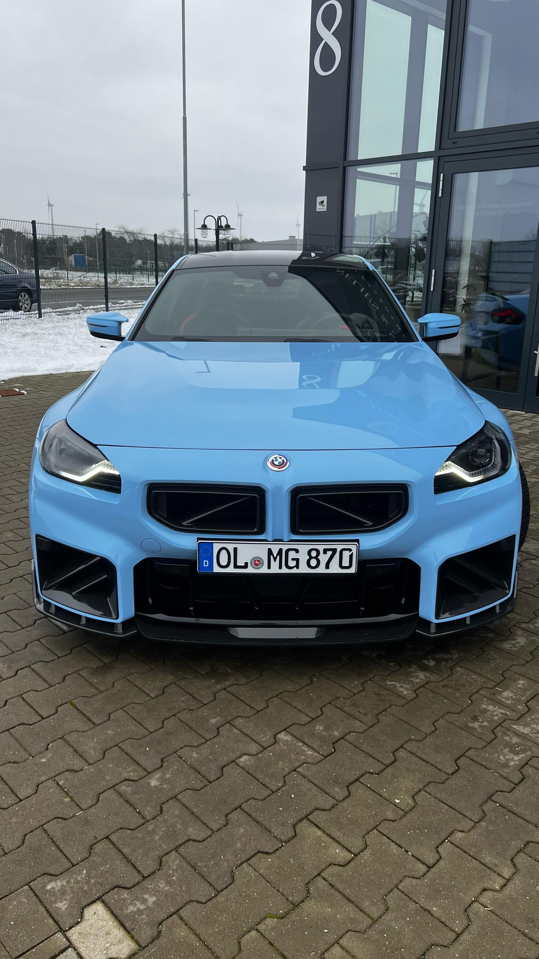 Carbon front spoiler V6 for BMW M2 G87