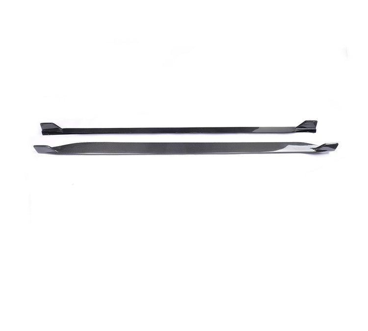 Carbon Fiber Car Side Skirts Extension passend für Ford Mustang GT Coupe 2-Door 2015-2017