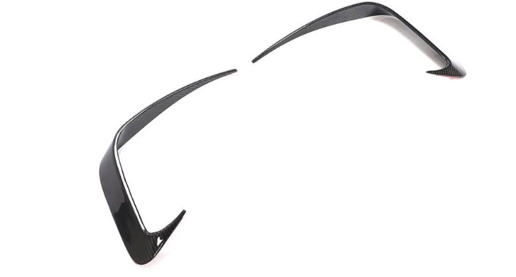 Carbon Fiber Car Rear Bumper Splitters Vent Fins passend für BMW 3 Series G20 G28 330i M-Sport 2020-2021