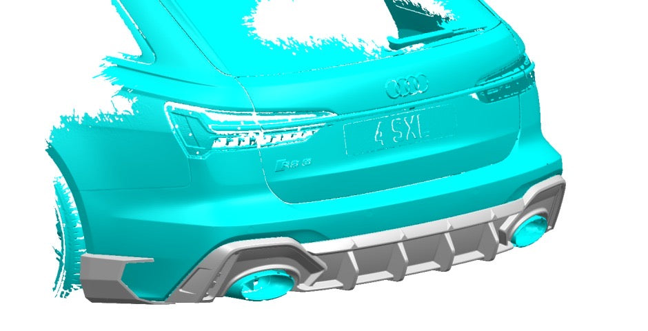 Carbon Fiber Diffusor passend für Rs6 c8