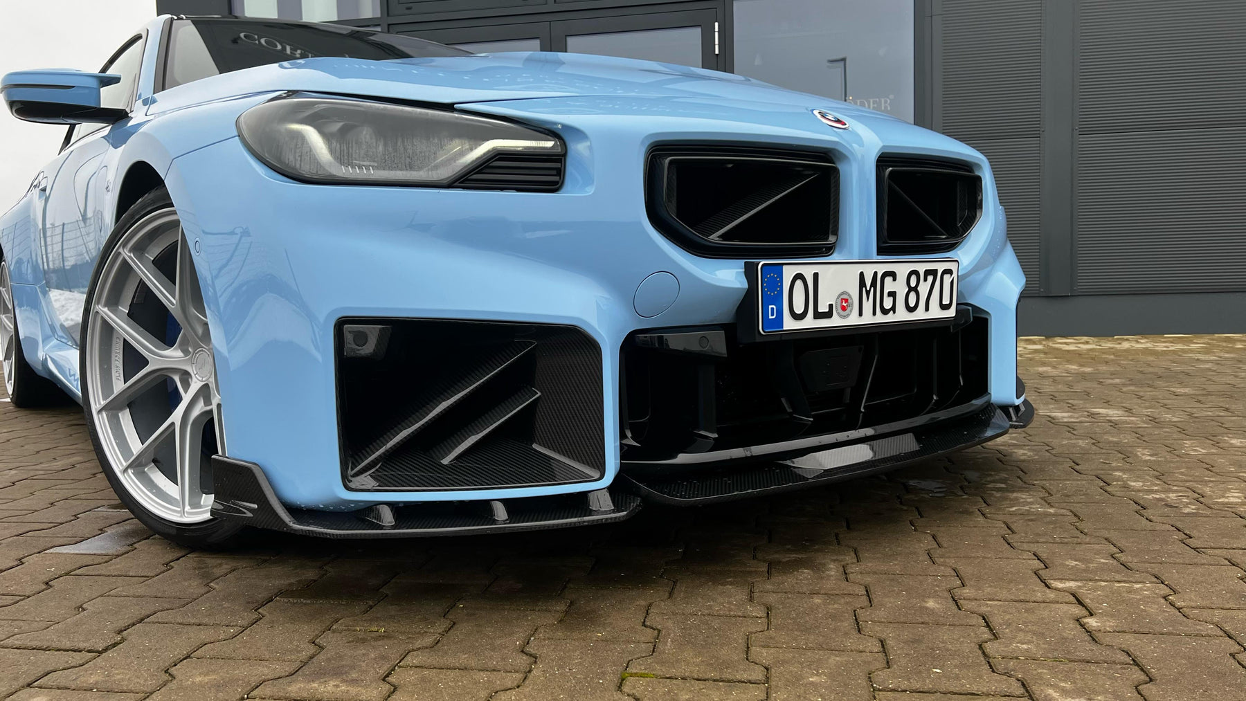 Carbon front spoiler V6 for BMW M2 G87
