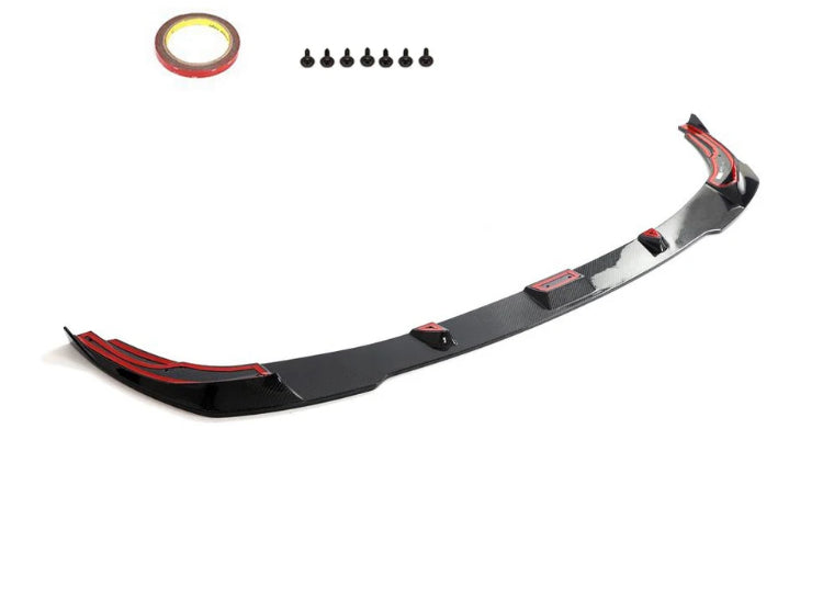 Carbon Fiber Front Bumper Lip Spoiler passend für BMW 3 Series G20 LCI M340i 330i M-Sport 2023-2024