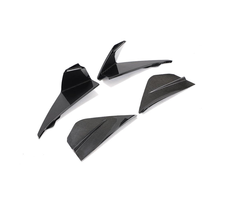 Carbon Fiber Fog Lamp Air Intake Duct Vent Cover passend für Ford Mustang GT Coupe 2-Door 2018-2019