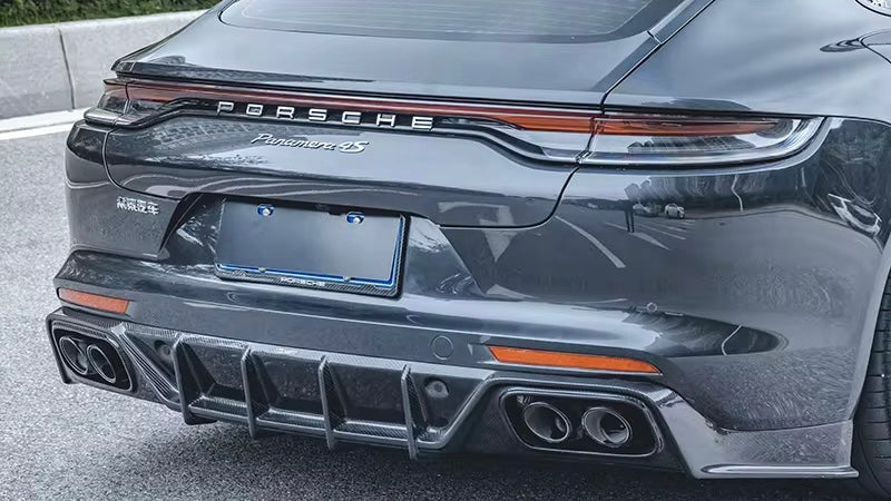 Carbon Fiber Diffuser V2 suitable for Porsche Panamera Turbo 971