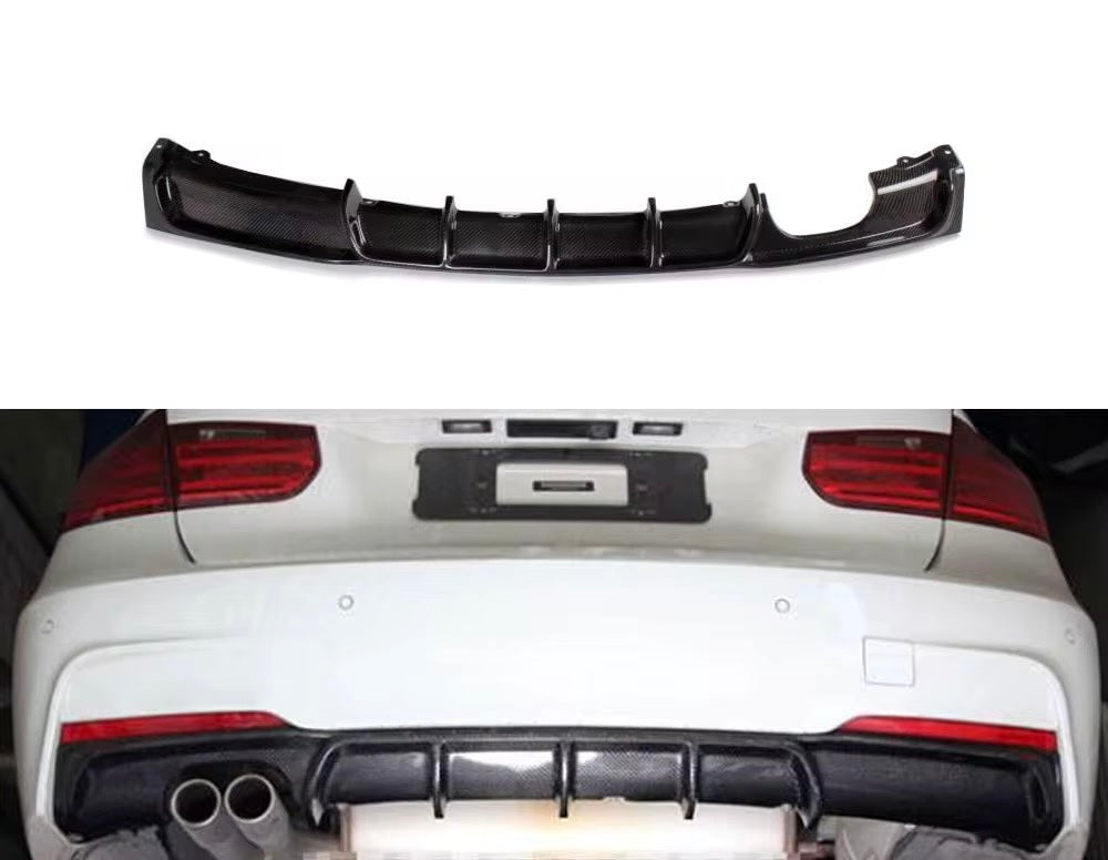Carbon fiber diffuser for BMW F30 320