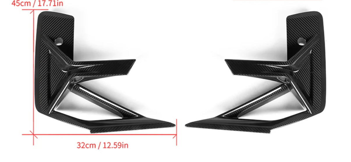 Carbon Fiber Front Side Vent passend für BMW X3M X4M F97