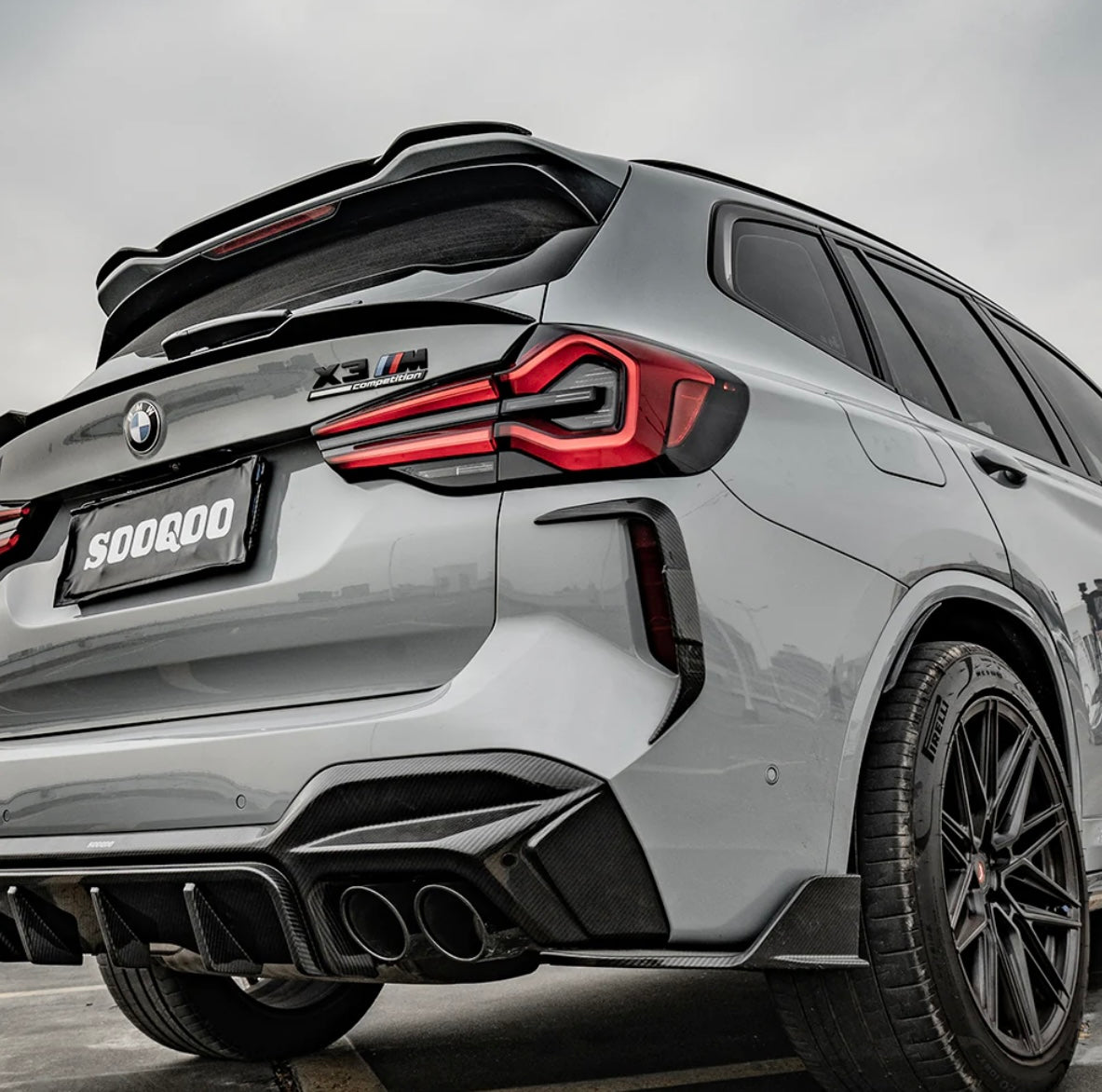 Carbon Fiber Rear Vent Trim suitable for BMW X3M X4M F97