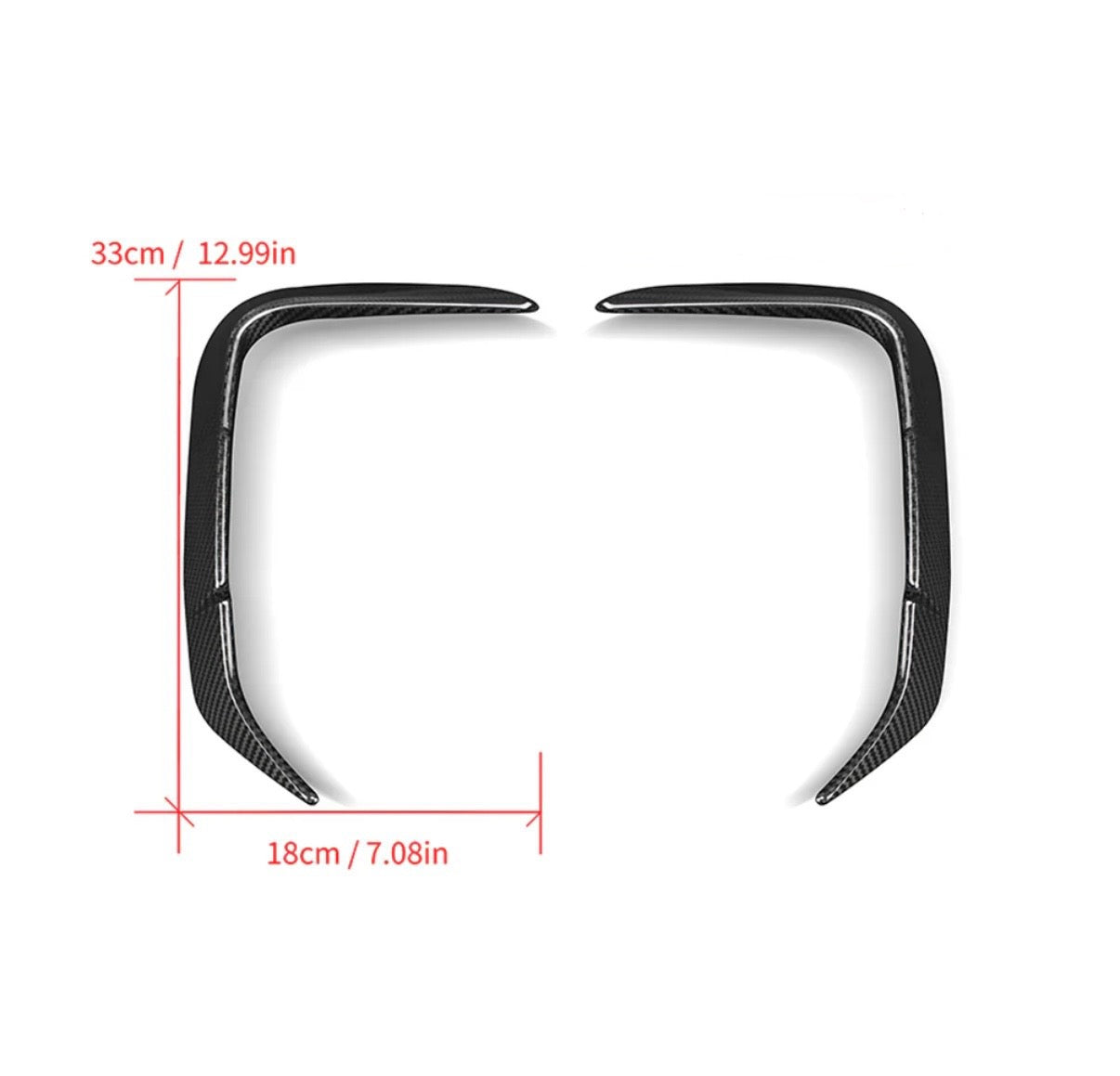 Carbon Fiber Rear Vent Trim passend für BMW X3M X4M F97