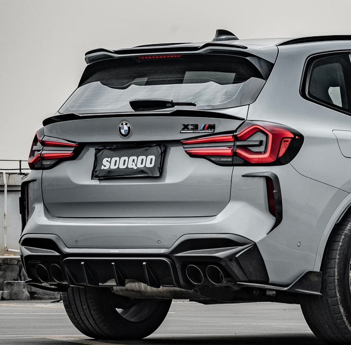 Carbon Fiber Rear Spoiler passend für BMW X3M X4M F97