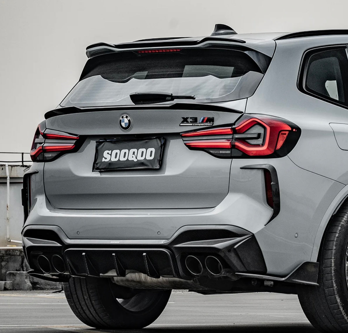 Carbon Fiber Roof Spoiler suitable for BMW X3M X4M F97