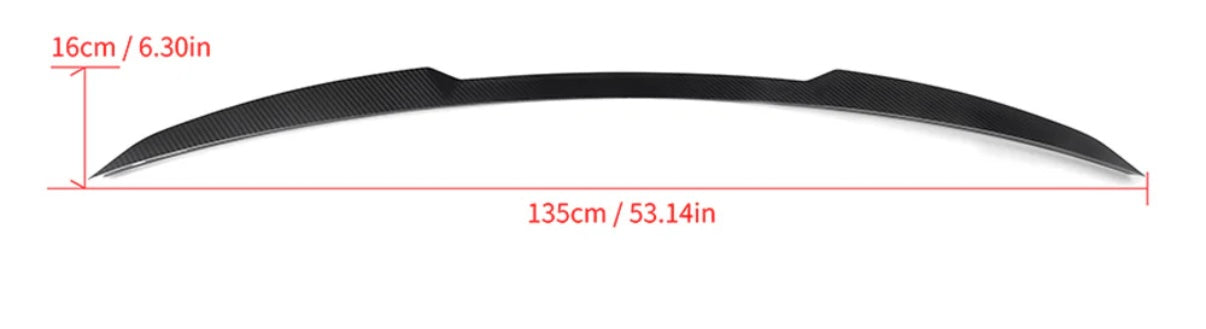 Carbon Fiber Rear Spoiler passend für BMW X5M F95