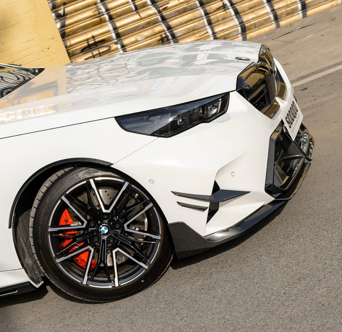 Carbon Fiber Front Canards suitable for BMW M5 G90 G99