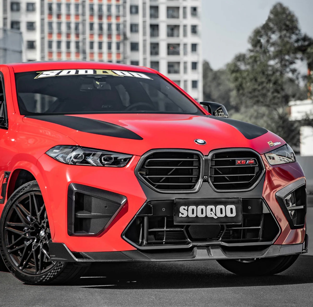 Carbon Fiber Front Lip passend für BMW X6M F96 LCI