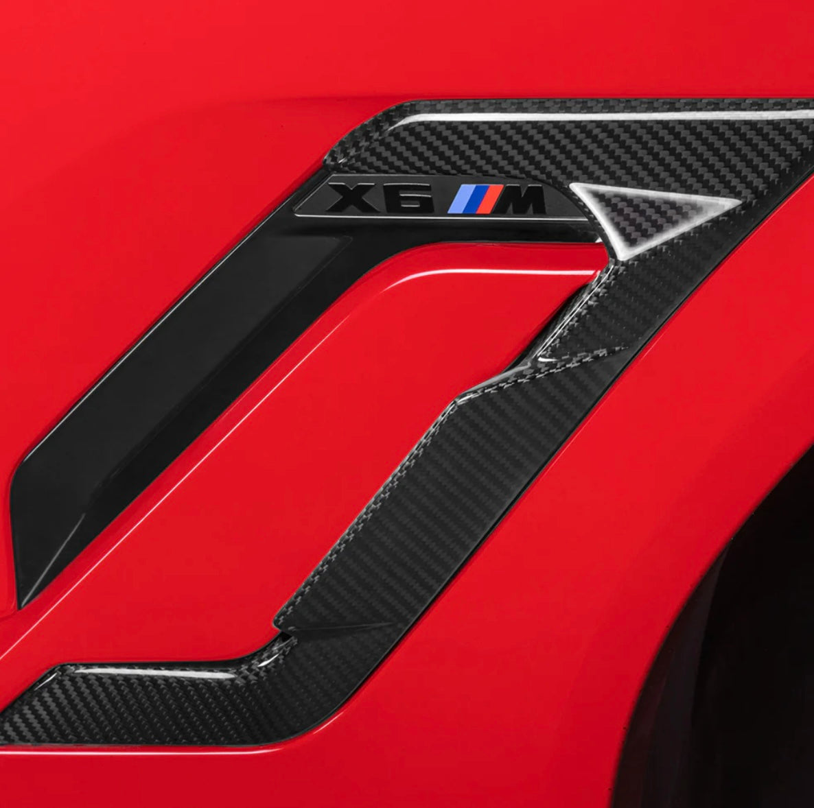 Carbon Fiber Side Fender Trim passend für BMW X6M F96 LCI