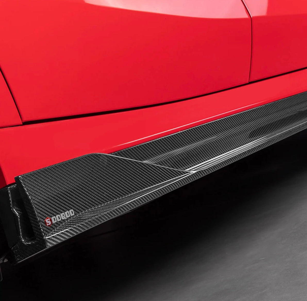 Carbon Fiber Side Skirt passend für BMW X6M F96 LCI