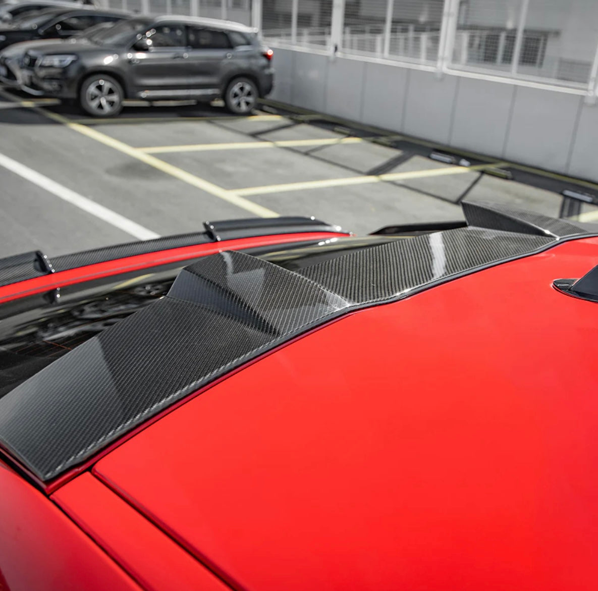 Carbon Fiber Roof Spoiler passend für BMW X6M F96LCI, X6 G09