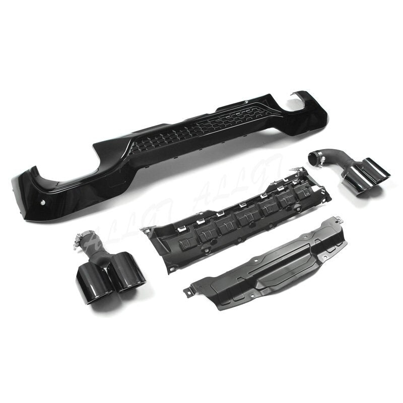 Diffuser with Exhaust Tips suitable for BMW X3 G01