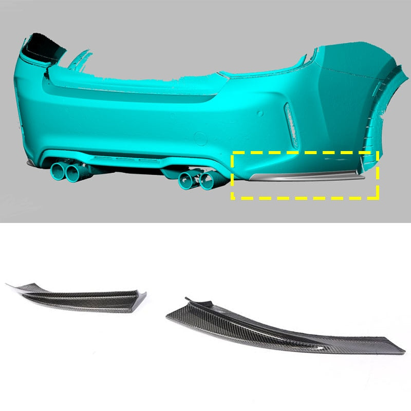 Carbon Fiber Rear Splitters passend für BMW 2 Series F87 M2