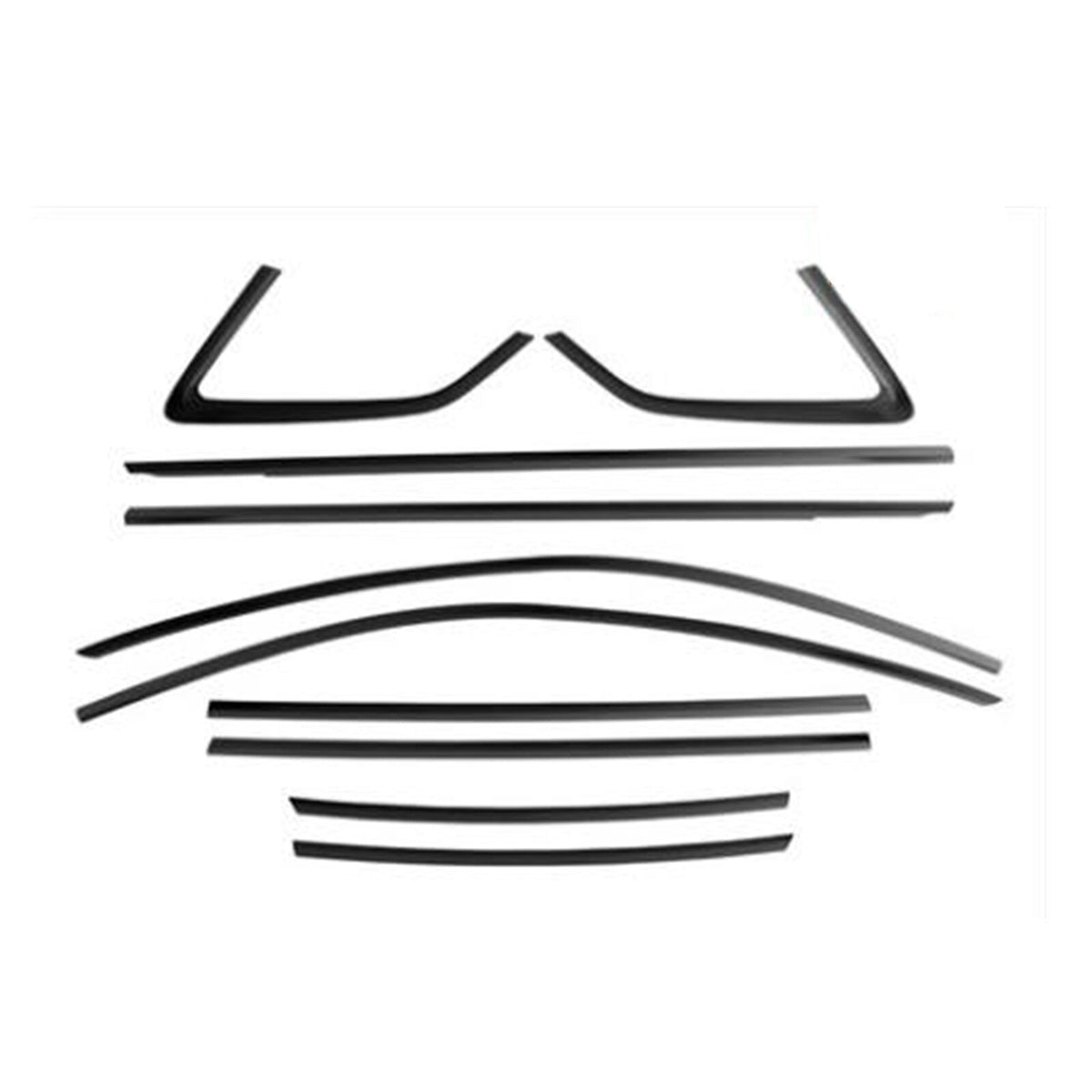 Black Window Trim Cover passend für Audi A3 Hatchback