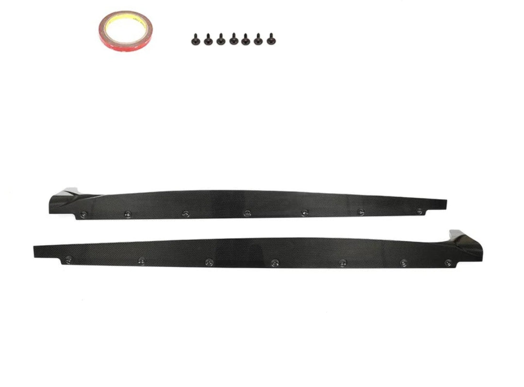 Carbon Fiber Side Skirts Extension Lips Aprons passend für Audi S5 B9.5 Sedan