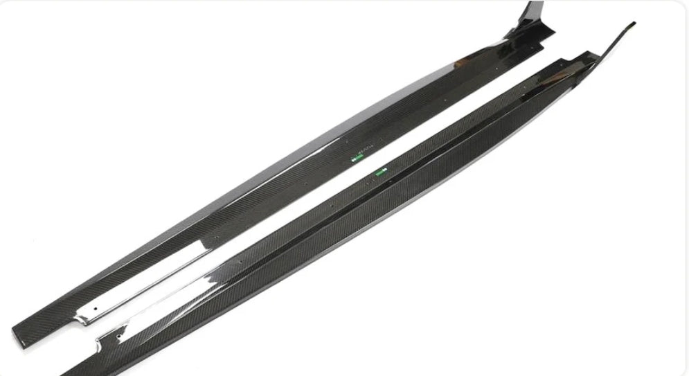 Carbon Fiber Side Skirts Extension Lips Aprons passend für Audi S5 B9.5 Sedan