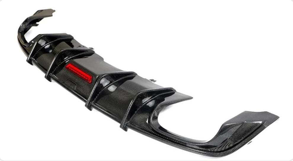 Carbon Fiber Car Rear Bumper Diffuser Lip Spoiler passend für A5 S-line/S5 B9 Sedan Coupe