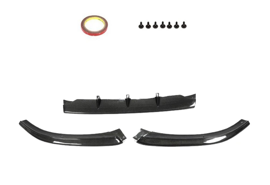 Carbon Fiber Front Bumper Lip Spoiler Apron Splitters passend für Audi A5 Sline S5 Sedan Coupe Convertible