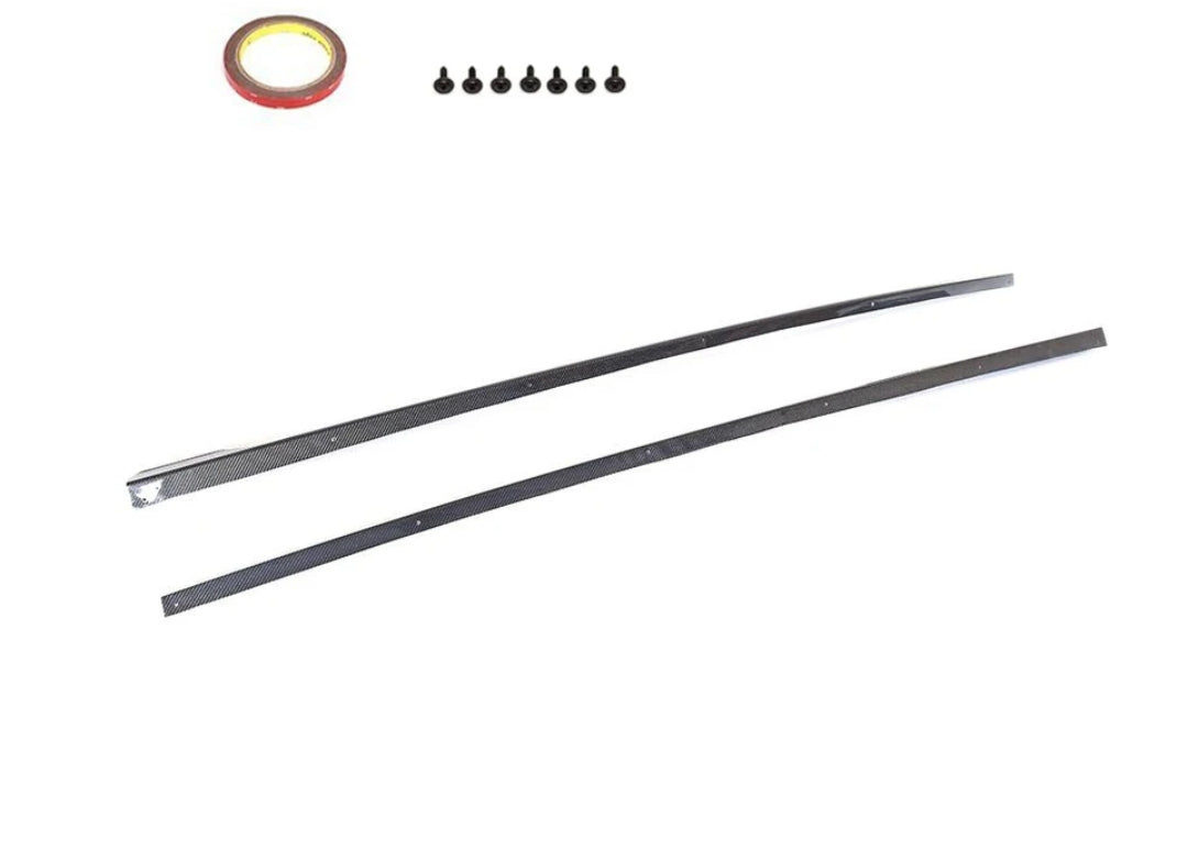 Carbon Fiber Car Side Skirts Door Body Kits Blade passend für Audi A5 Sline S5 B9