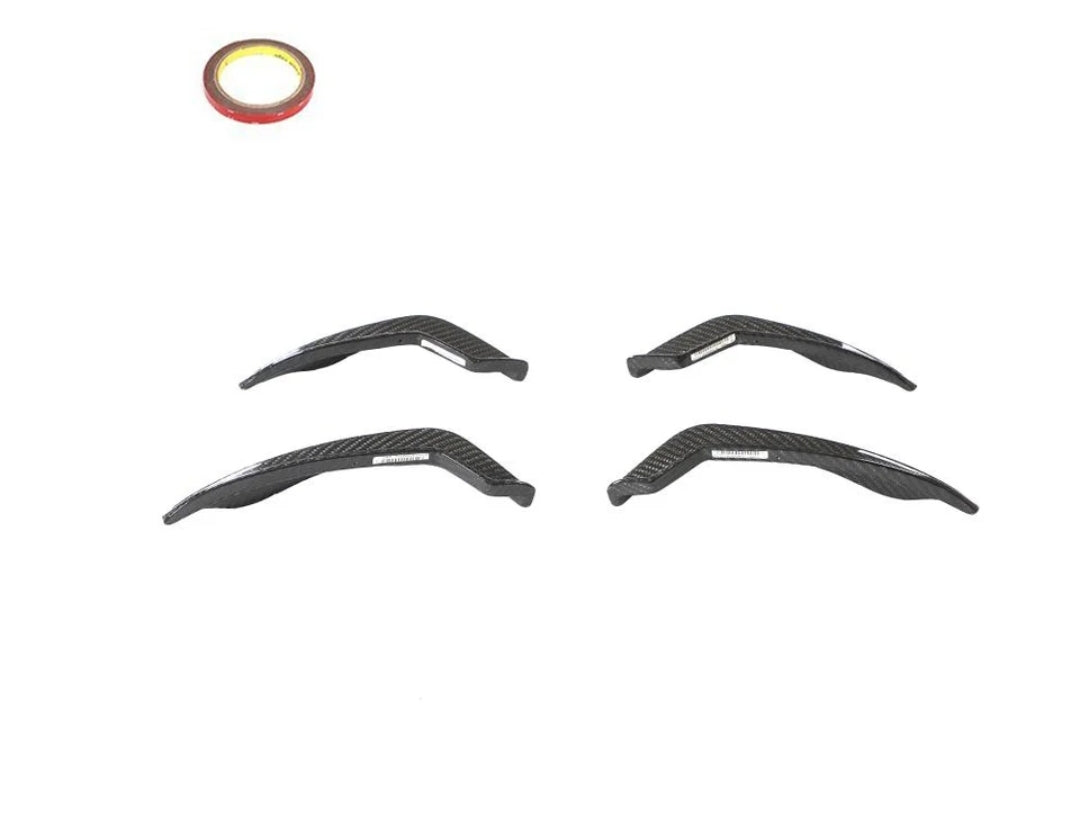 Carbon Fiber Car Front Body Canards Fins passend für Audi A5 S5 Slins RS5 B9