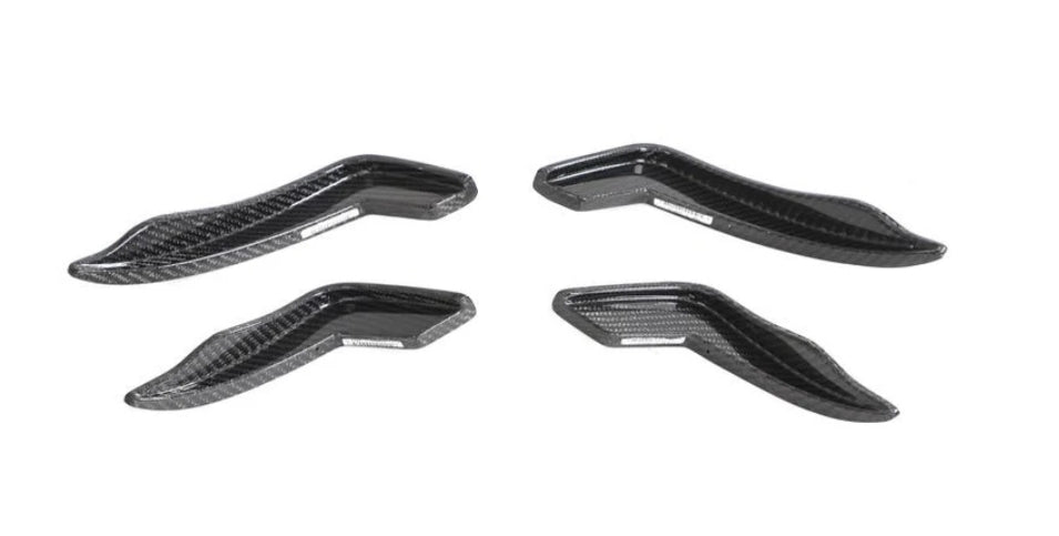 Carbon Fiber Car Front Body Canards Fins passend für Audi A5 S5 Slins RS5 B9