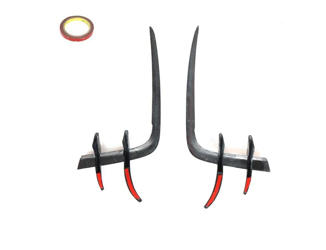 Carbon Fiber Car Front Bumper Candards Fog Grill Cover passend für Audi A5 B9 Sline S5